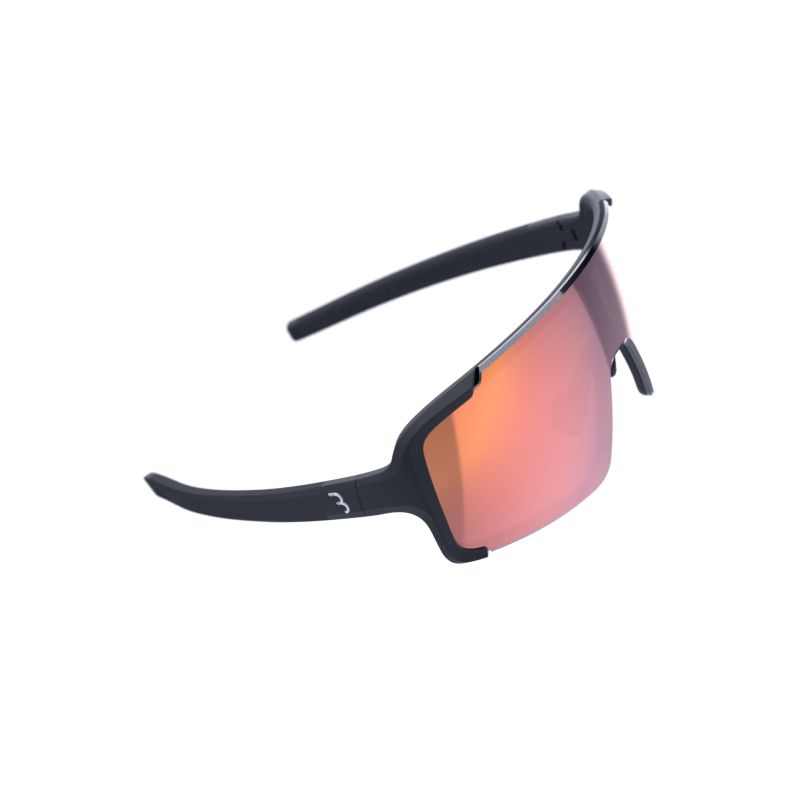 Amsler Lunettes Chester noir, FLUX rouge