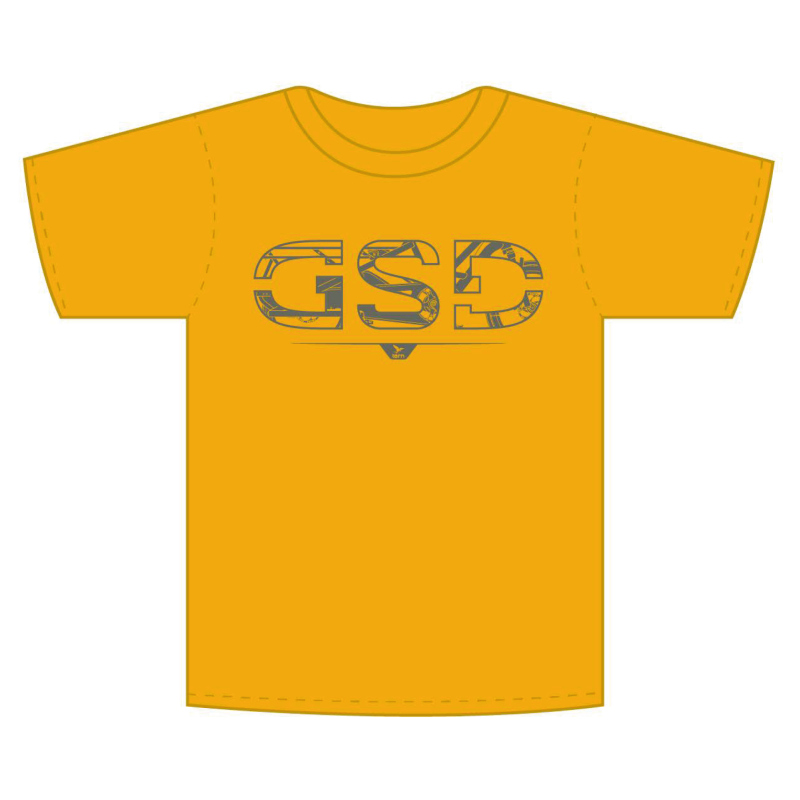 Amsler T-Shirt GSD Tee - Gold/Grey,Grösse S