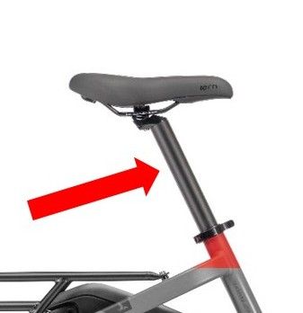 Amsler Tige de selle 34.9 mm x L 450mm
